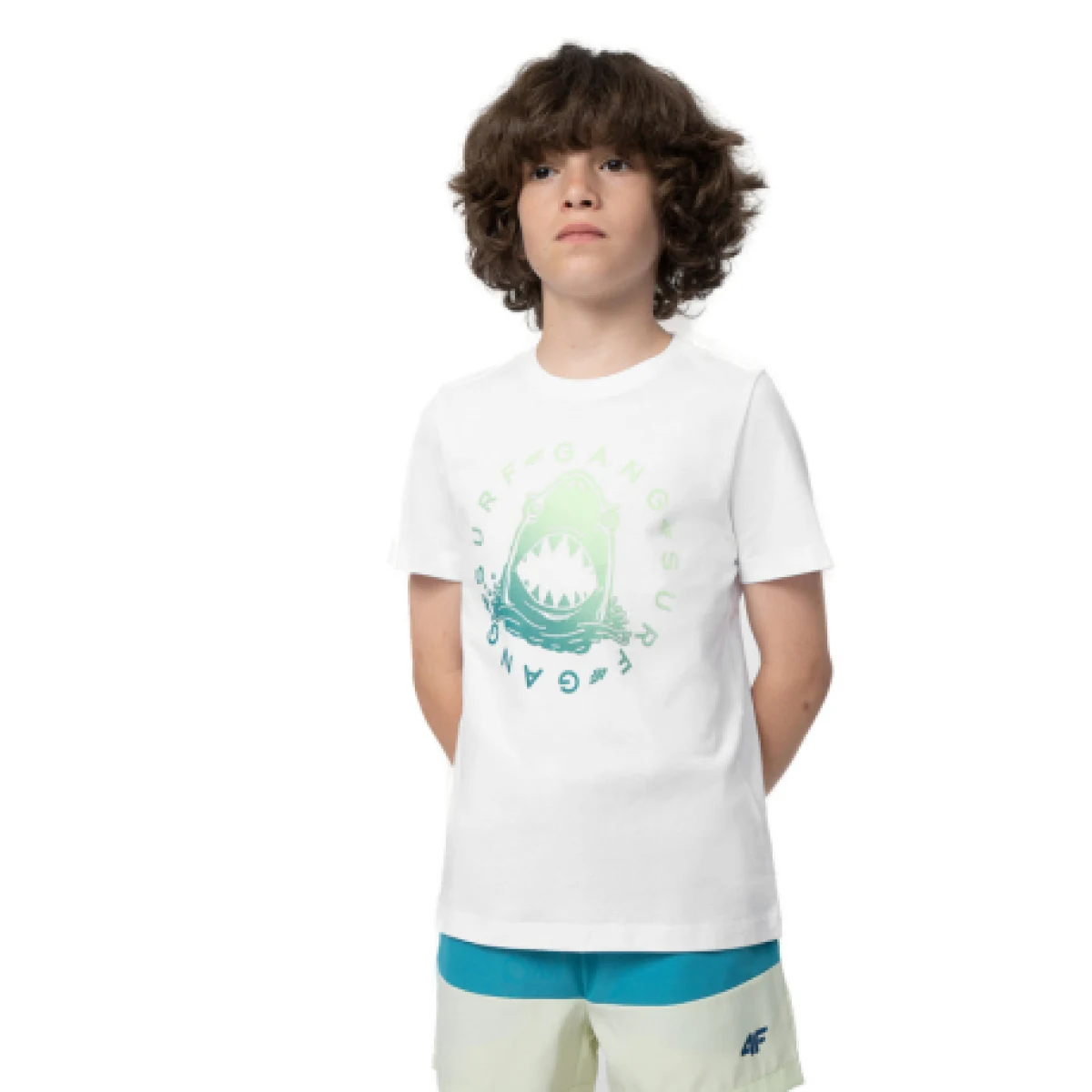 Chlapčenské tričko s krátkym rukávom 4F JUNIOR TSHIRT M283-10S-WHITE · záber 1