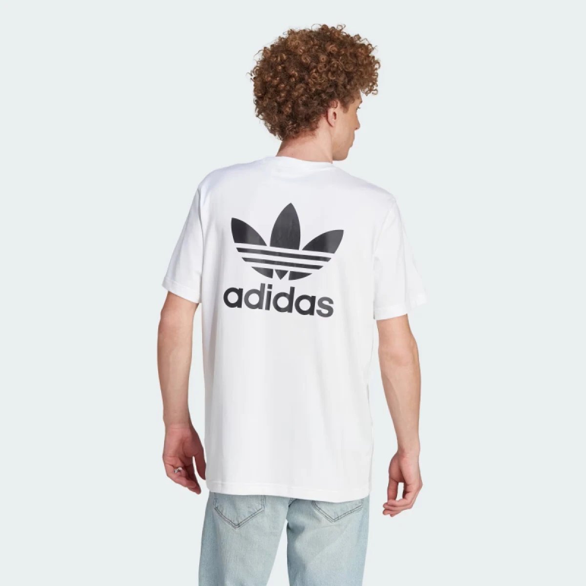 Pánske tričko s krátkym rukávom ADIDAS ORIGINALS B+F TREFOIL TEE-WHITE BLACK · záber 3