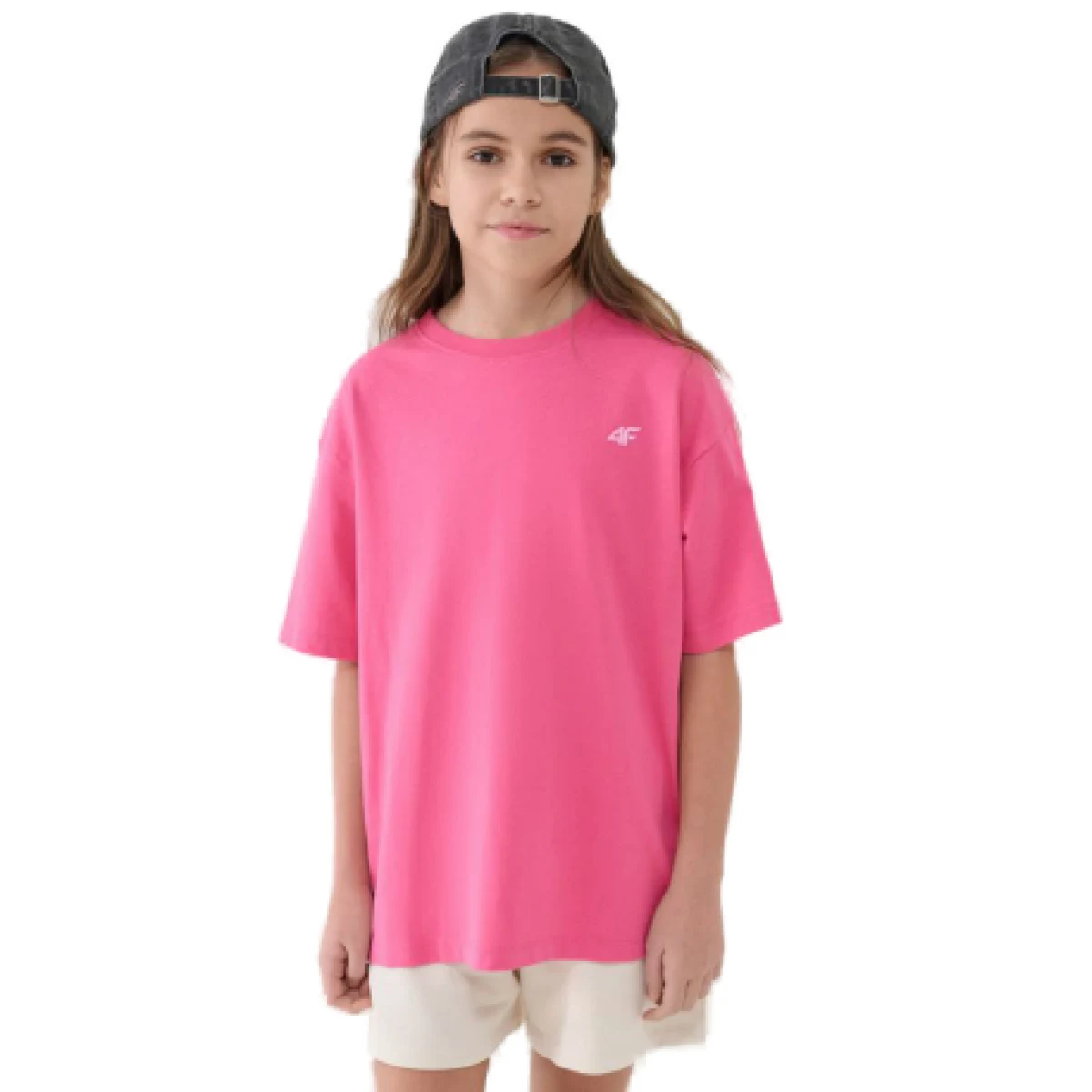 Dievčenské tričko s krátkym rukávom 4F JUNIOR TSHIRT F1851-54S-PINK · záber 1