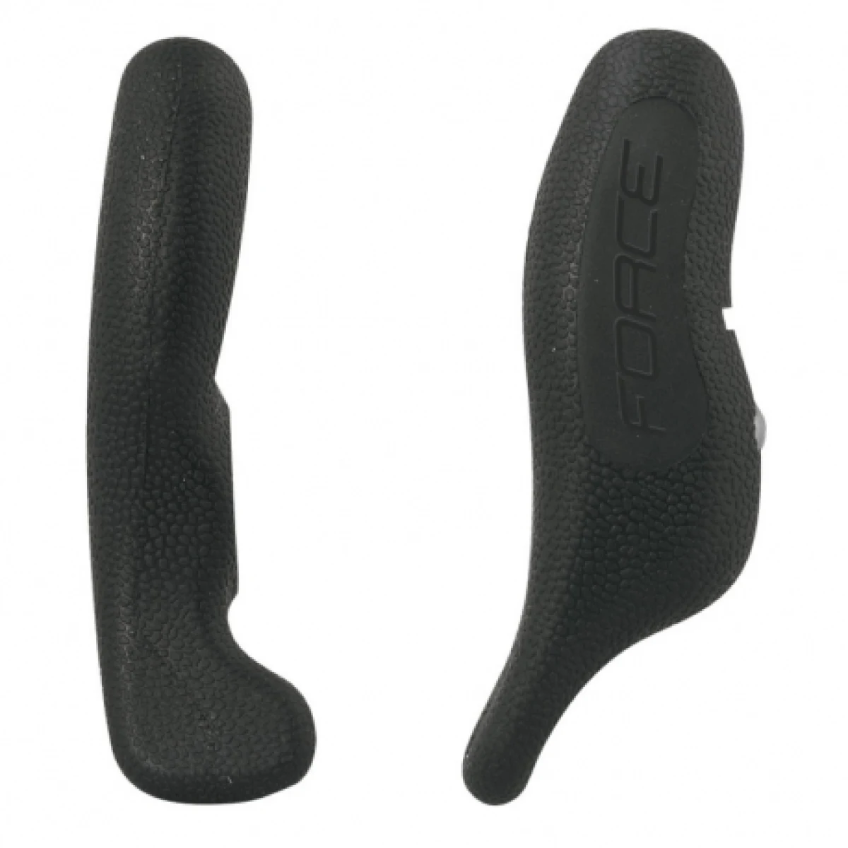 Rohy (bulhorny) na bicykel FORCE RAB 12 cm AL + rubber · záber 1