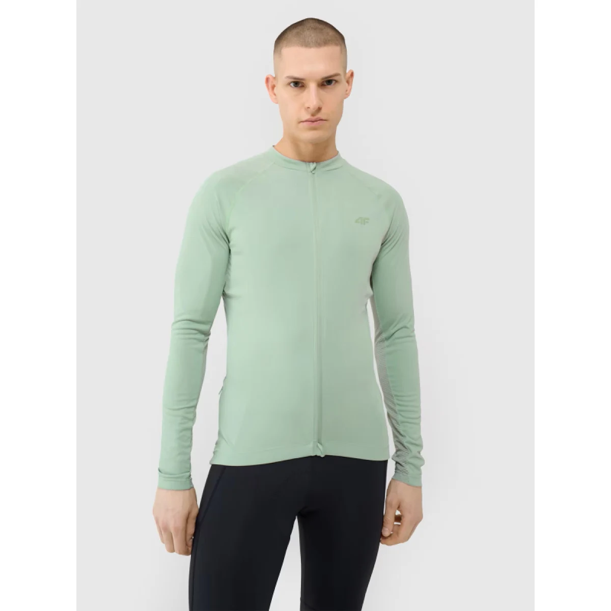 Pánske bežecké tričko s dlhým rukávom 4F LONGSLEEVE FNK-WSS25TFLOM339-47S-MINT · záber 2