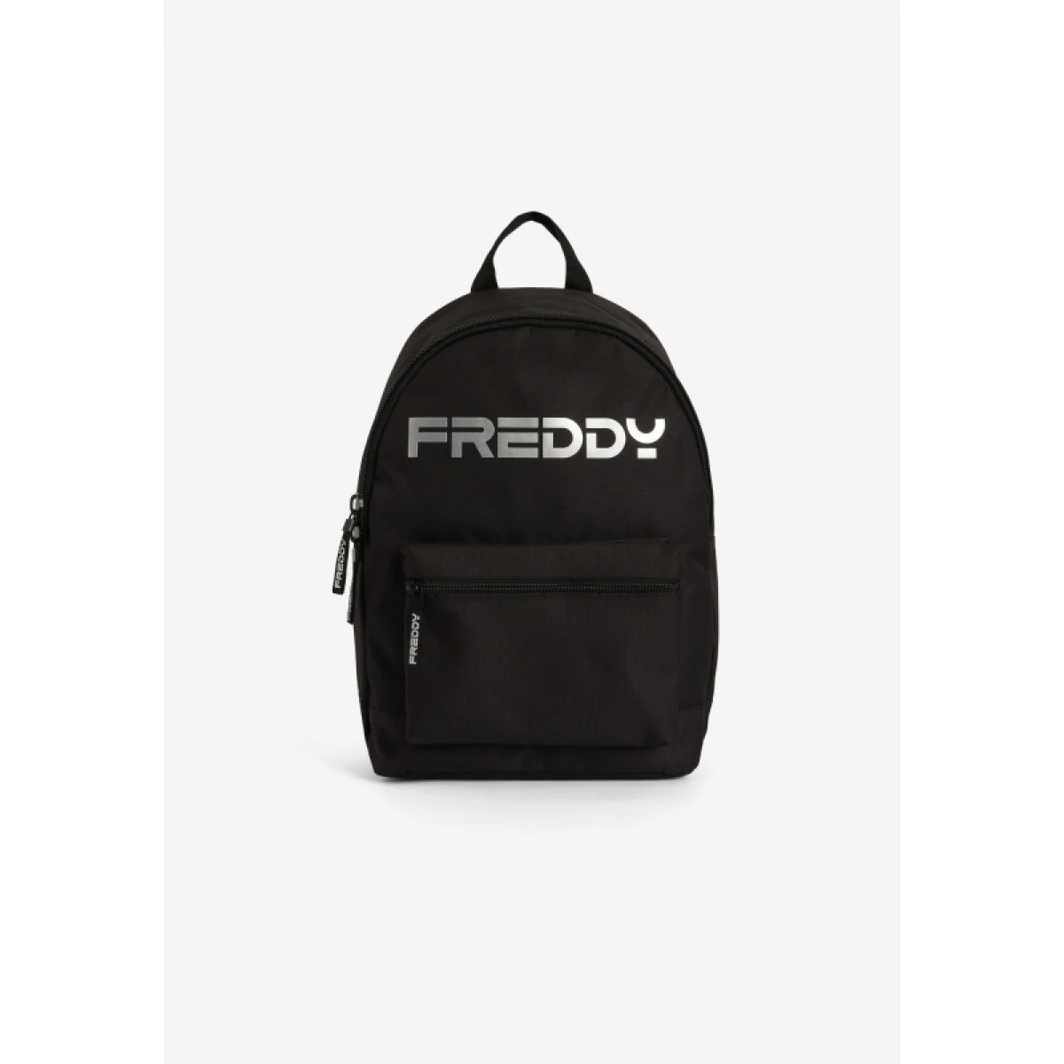 Dámsky batoh FREDDY Backpack with a silver logo and outer pocket-Black · záber 2