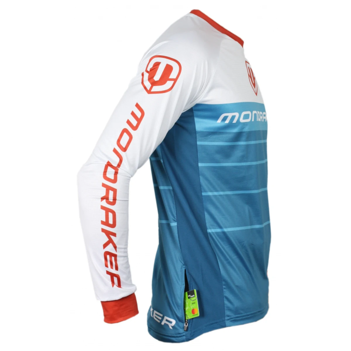 Pánsky cyklistický dres s dlhým rukávom MONDRAKER Enduro Trail Jersey long, petrol white red · záber 2
