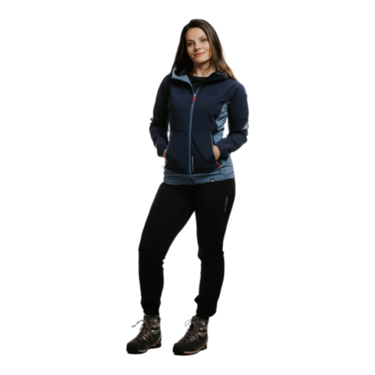 Dámska turistická softshellová bunda NORTHFINDER DONNA-387-blueblue · záber 1