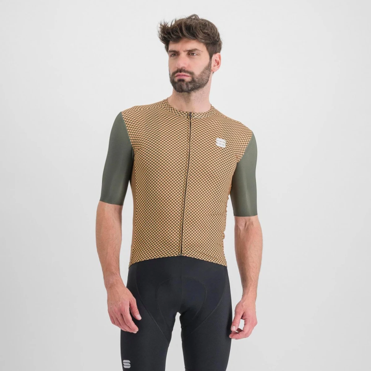 Pánsky cyklistický dres s krátkym rukávom SPORTFUL Checkmate jersey, beetle papaya · záber 2