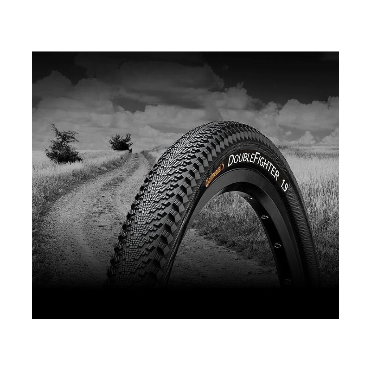 Plášť na bicykel CONTINENTAL Double Fighter III Sport drát - 26x1.9 · záber 2