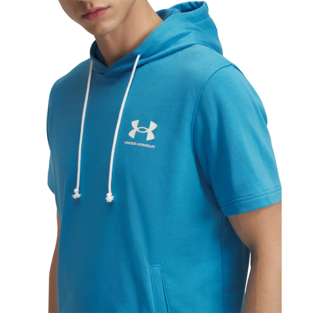 Pánska mikina s kapucňou UNDER ARMOUR UA Rival Terry LC SS HD-BLU · záber 2
