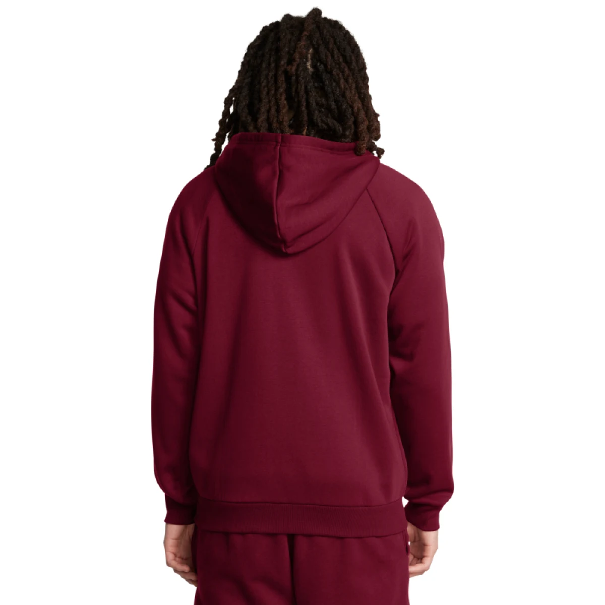 Pánska zateplená mikina so zipsom UNDER ARMOUR UA Rival Fleece FZ Hoodie-RED · záber 2