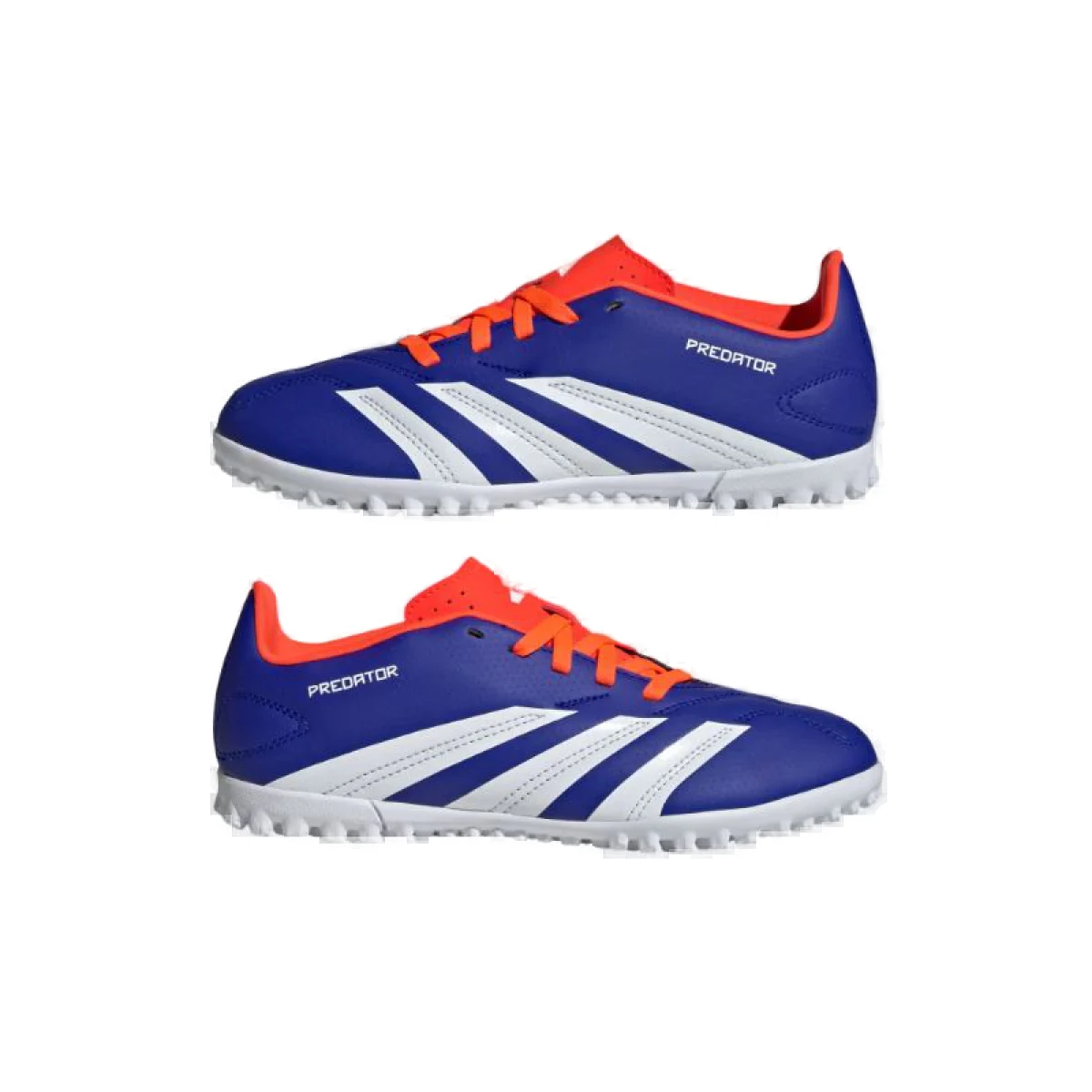Chlapčenské futbalové kopačky turfy ADIDAS Predator Club K TF lucid blue cloud white solar red · záber 4