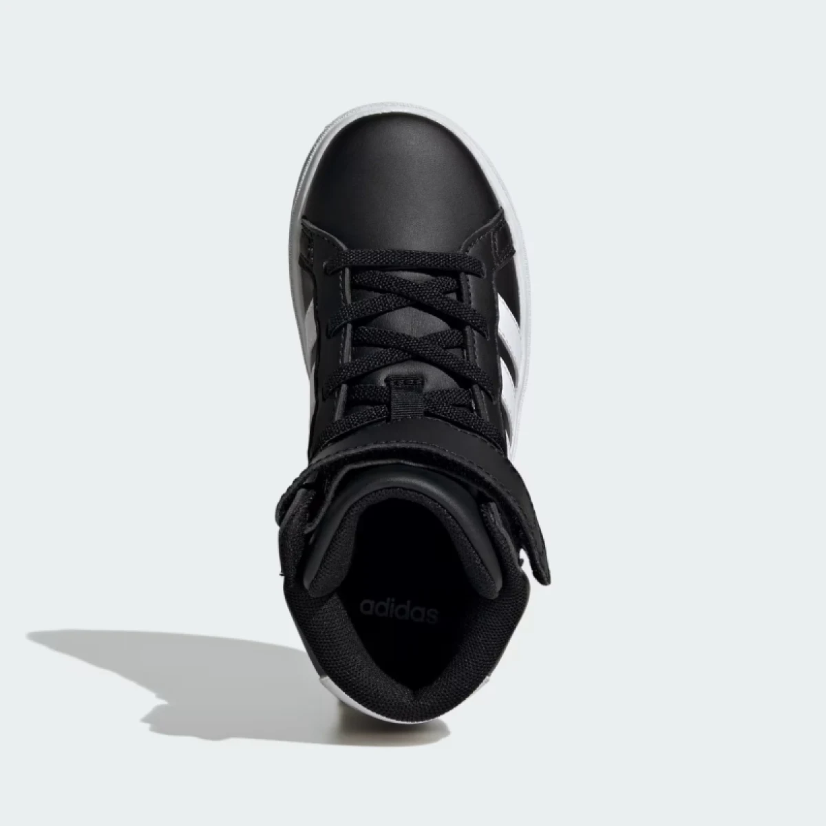 Juniorská rekreačná obuv ADIDAS Grand Court Mid Jr core black cloud white core black · záber 5