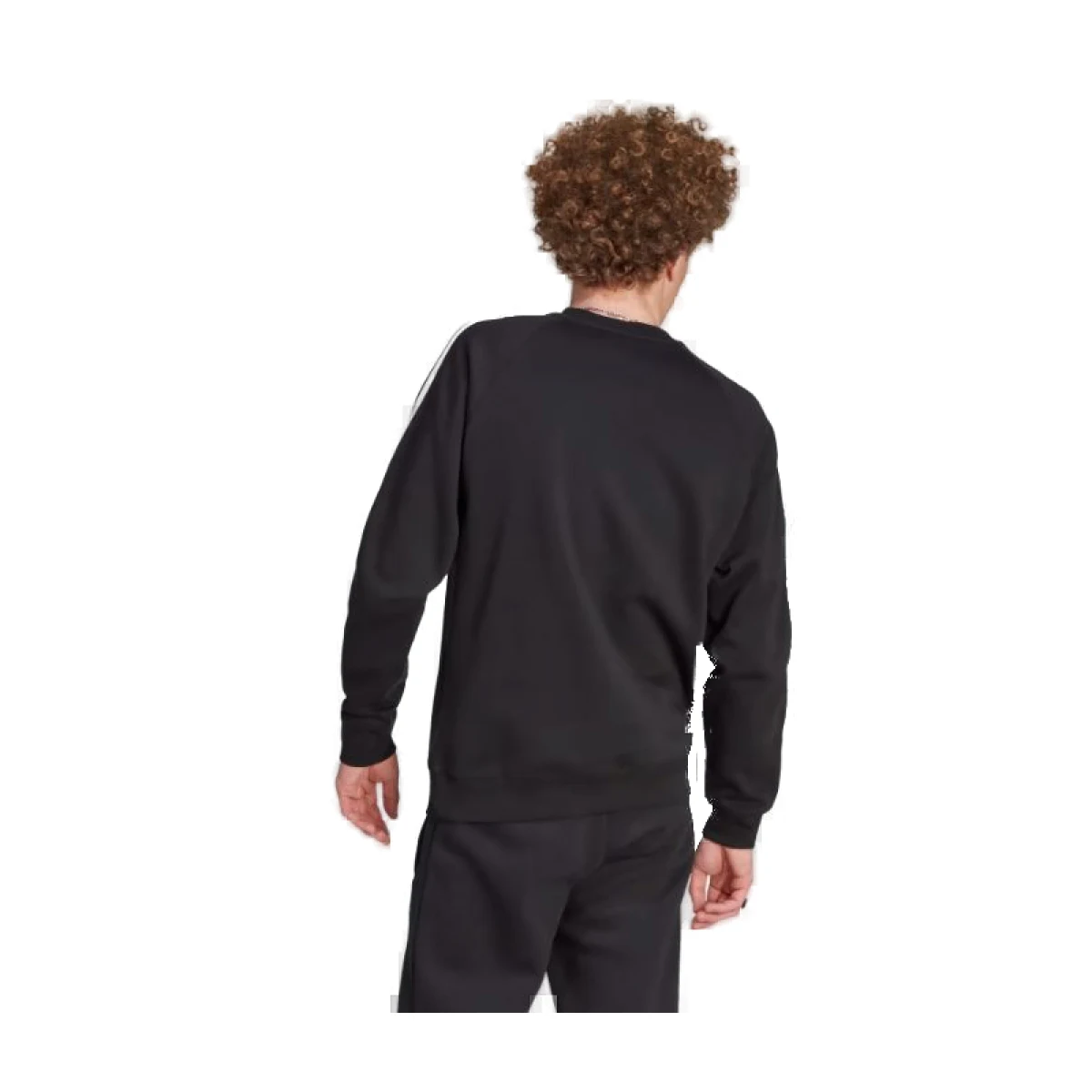 Pánska mikina ADIDAS ORIGINALS 3-STRIPES CREW-IM2087-black · záber 3