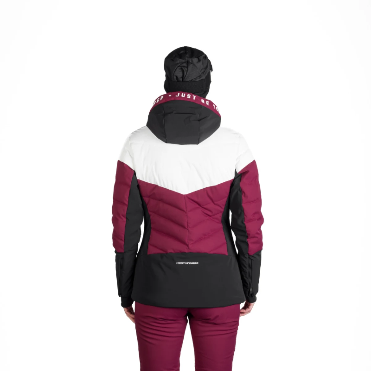 Dámska lyžiarska bunda NORTHFINDER NANETTE-510cherry · záber 5