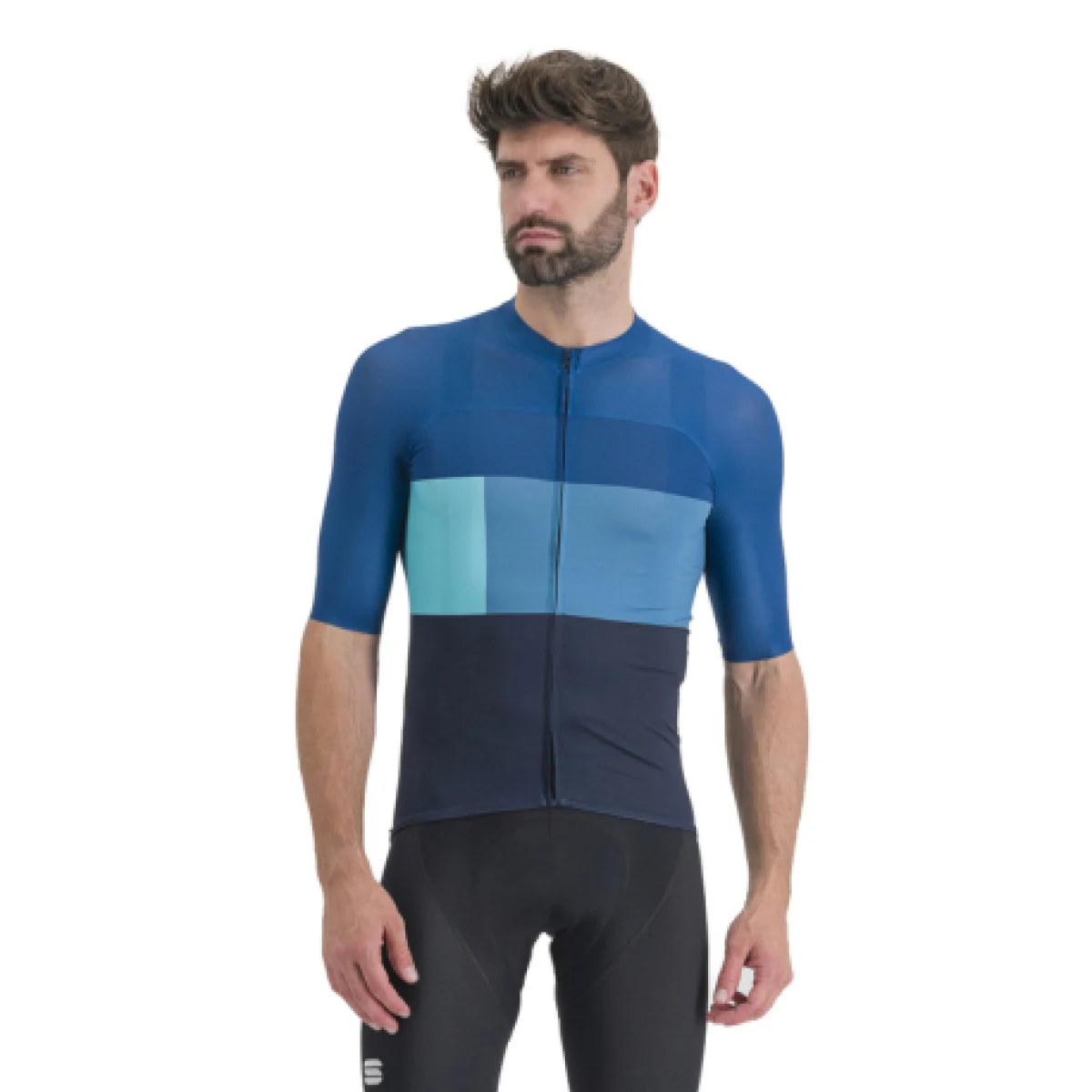 Pánsky cyklistický dres s krátkym rukávom SPORTFUL Snap jersey, galaxy blue dark berry blue · záber 1