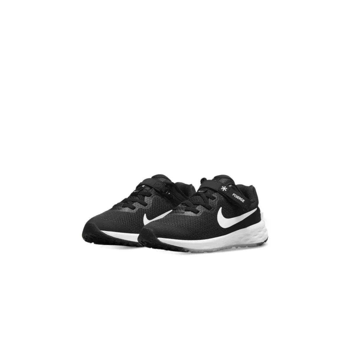 Detská športová obuv (tréningová) NIKE Revolution 6 FlyEase black dark smoke grey white · záber 4
