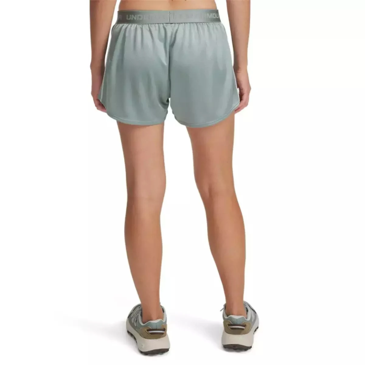 Dámske tréningové kraťasy UNDER ARMOUR Tech Play Up Shine Shorts-GRN · záber 2