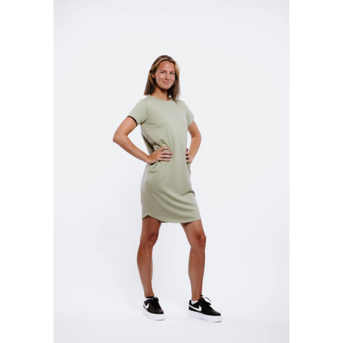 Dámske šaty AUTHORITY D-BASE II W olive · záber 3