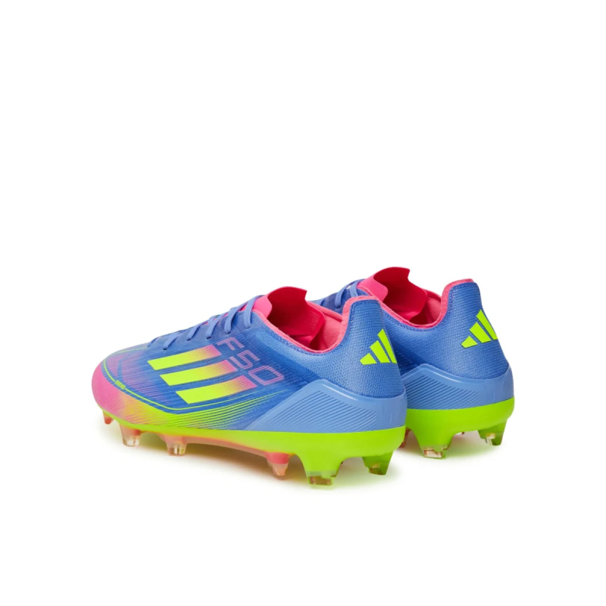 Pánske futbalové kopačky outdoorové ADIDAS F50 Pro M FG blue fusion lucid lemon lucid pink · záber 4