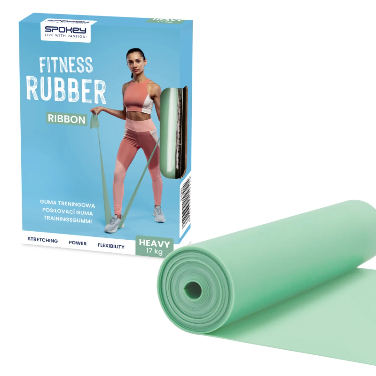 Expandér SPOKEY RIBBON HEAVY expander, 200 cm · záber 5