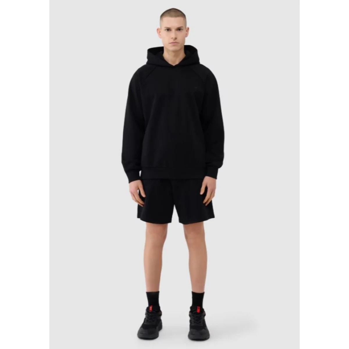 Mikina s kapucňou 4F SWEATSHIRT U1547-20S-DEEP BLACK · záber 5