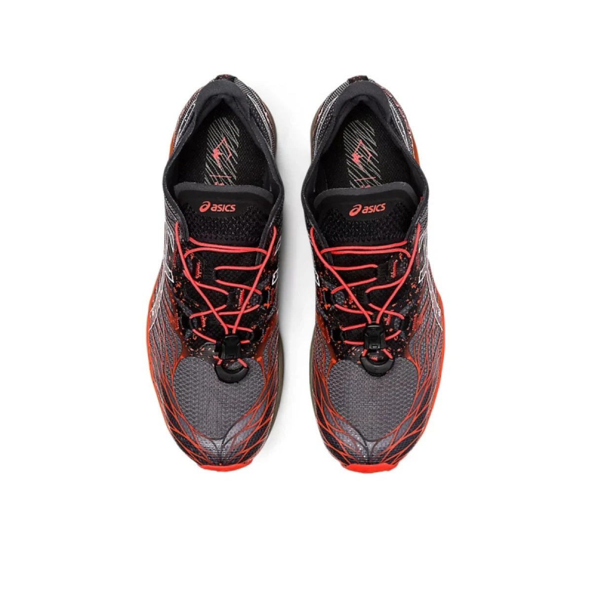 Pánska bežecká trailová obuv ASICS FujiSpeed black cherry tomato · záber 5