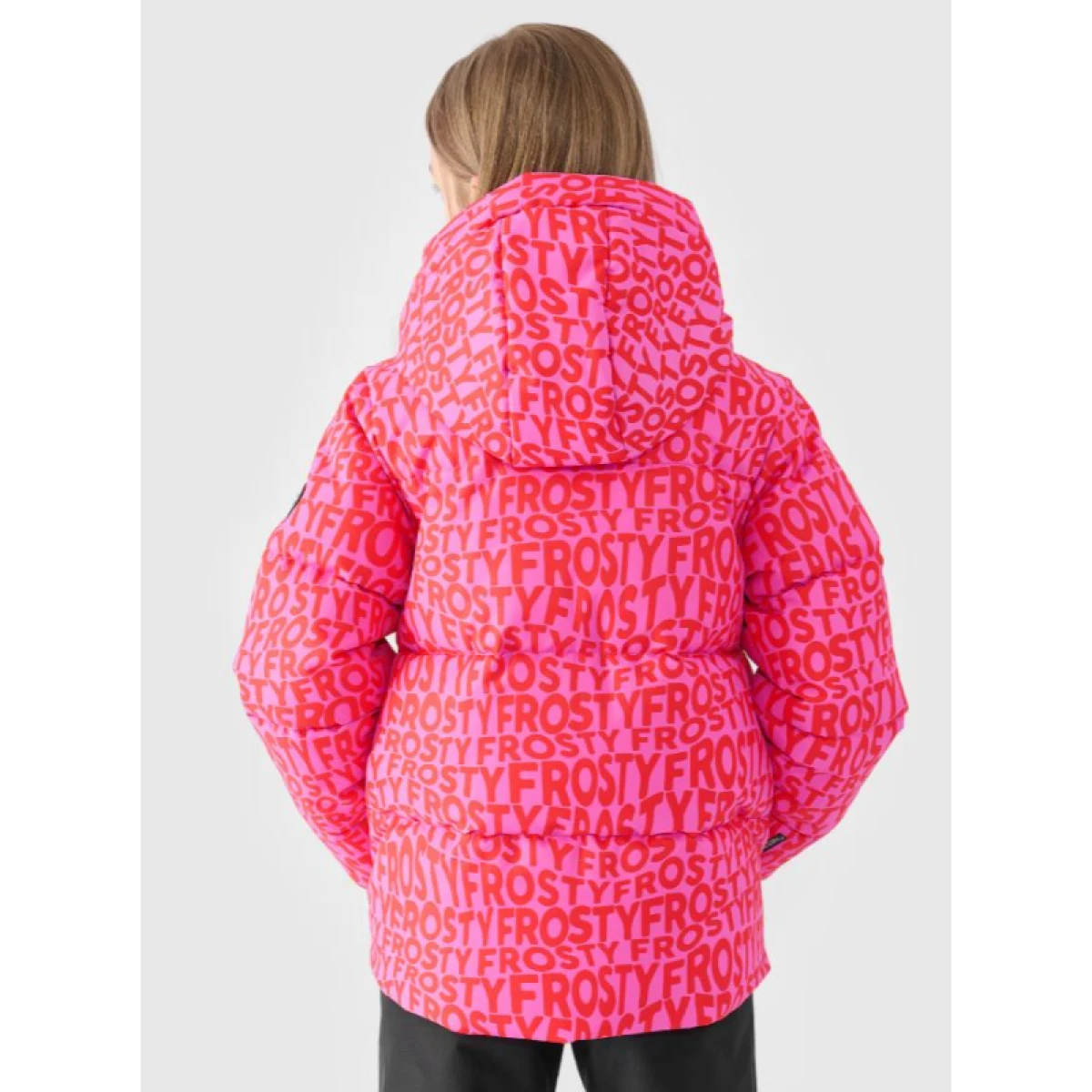 Dievčenská lyžiarska bunda 4F JUNIOR TECHNICAL JACKET-JWAW24TTJAF544-90A-MULTICOLOUR ALLOVER · záber 3