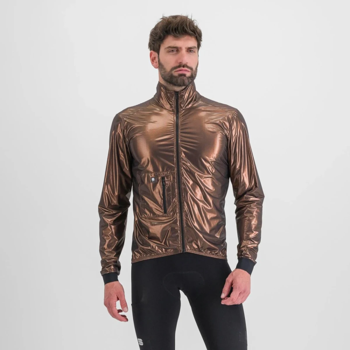 Pánska cyklistická bunda SPORTFUL Giara packable jacket, metal bronze · záber 2