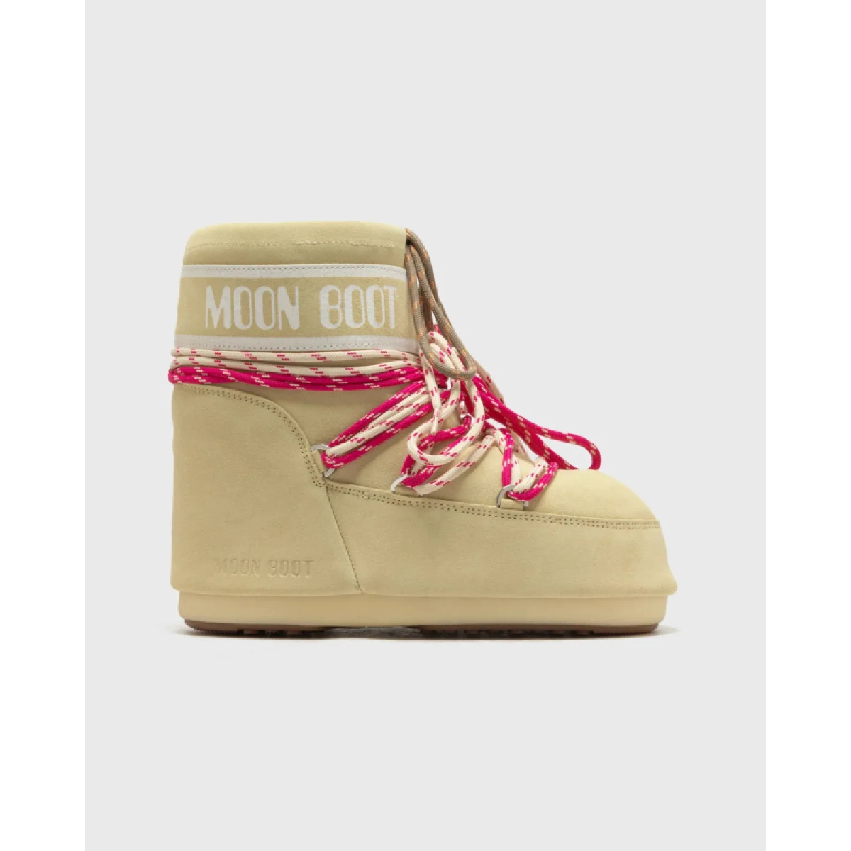 Dámske nízke zimné topánky MOON BOOT MB ICON LOW SUEDE LACES-B021 LIGHT YELLOW · záber 2