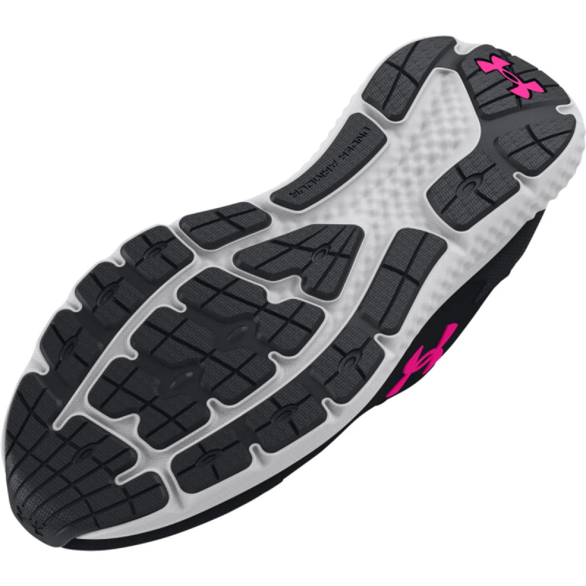 Dámska bežecká obuv UNDER ARMOUR UA W Charged Rogue 3 Storm black jet gray rebel pink · záber 5