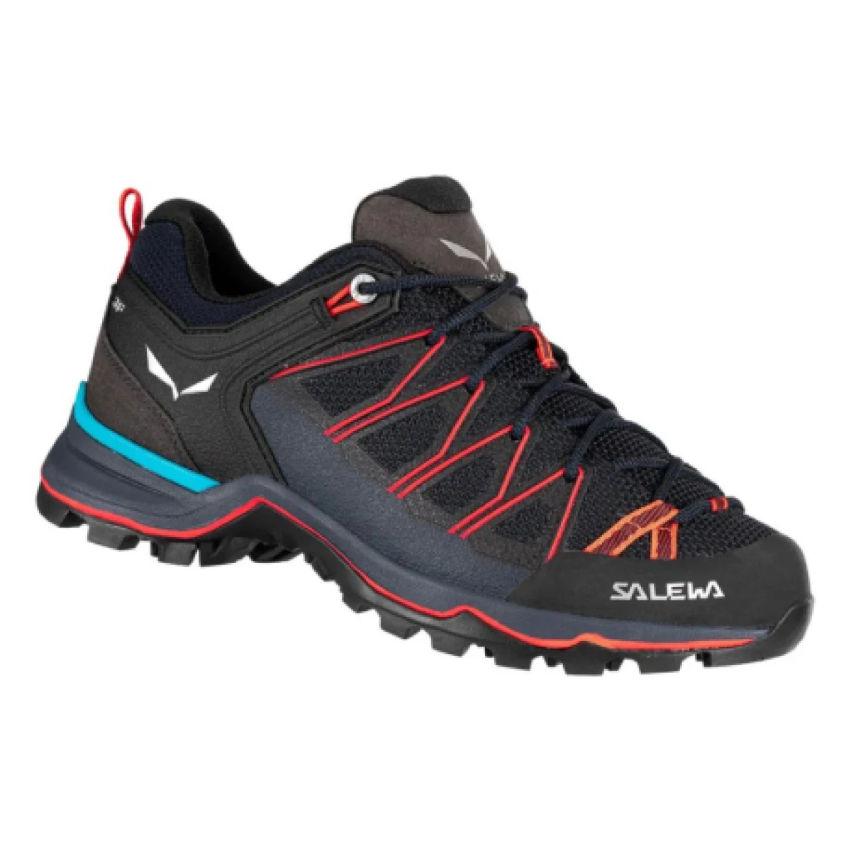 Dámska nízka turistická obuv SALEWA Mountain Trainer Lite W premium navy flue coral · záber 1