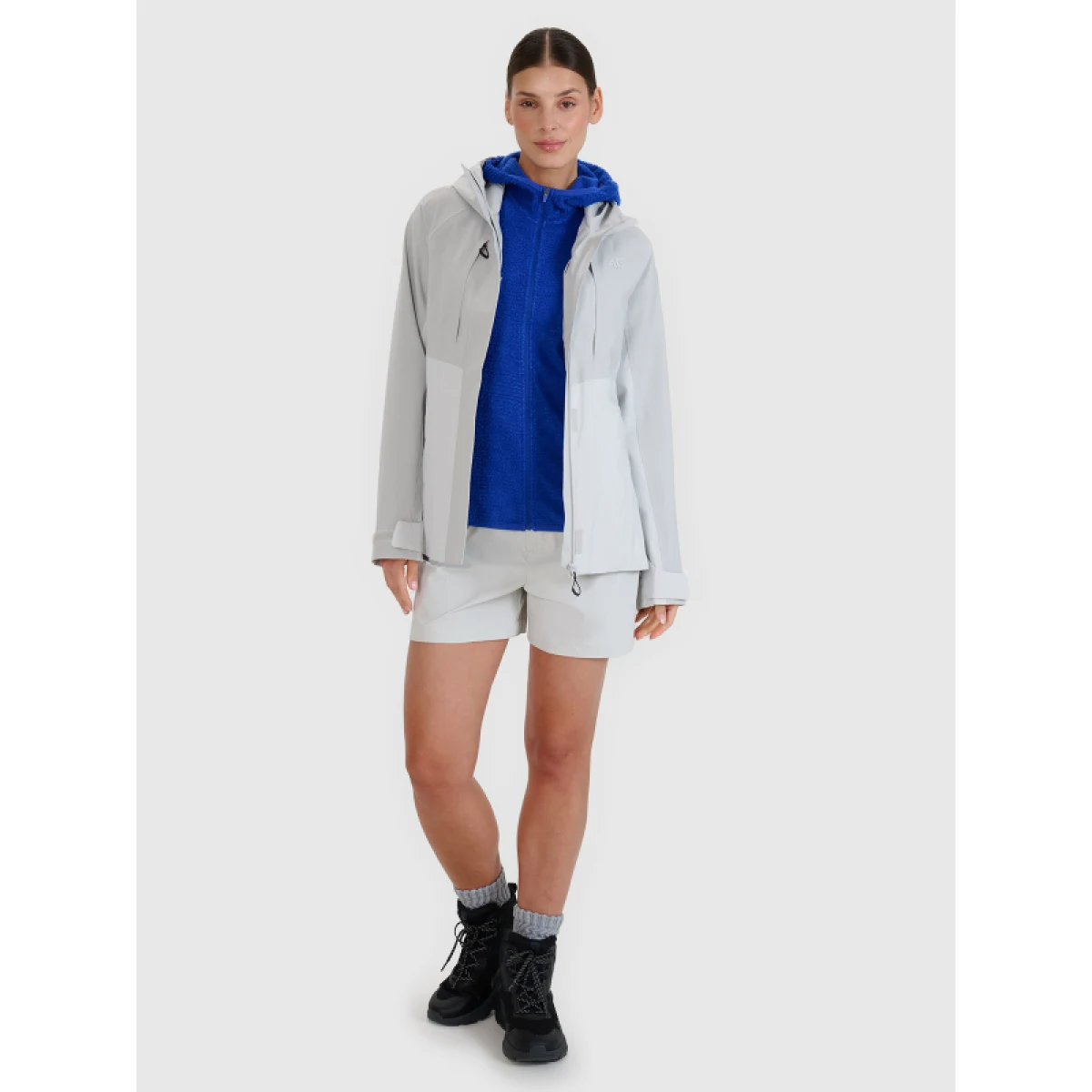 Dámska turistická flisová mikina so zipsom 4F SWEATSHIRT FNK-WSS25TFSWF481-36S-COBALT · záber 5
