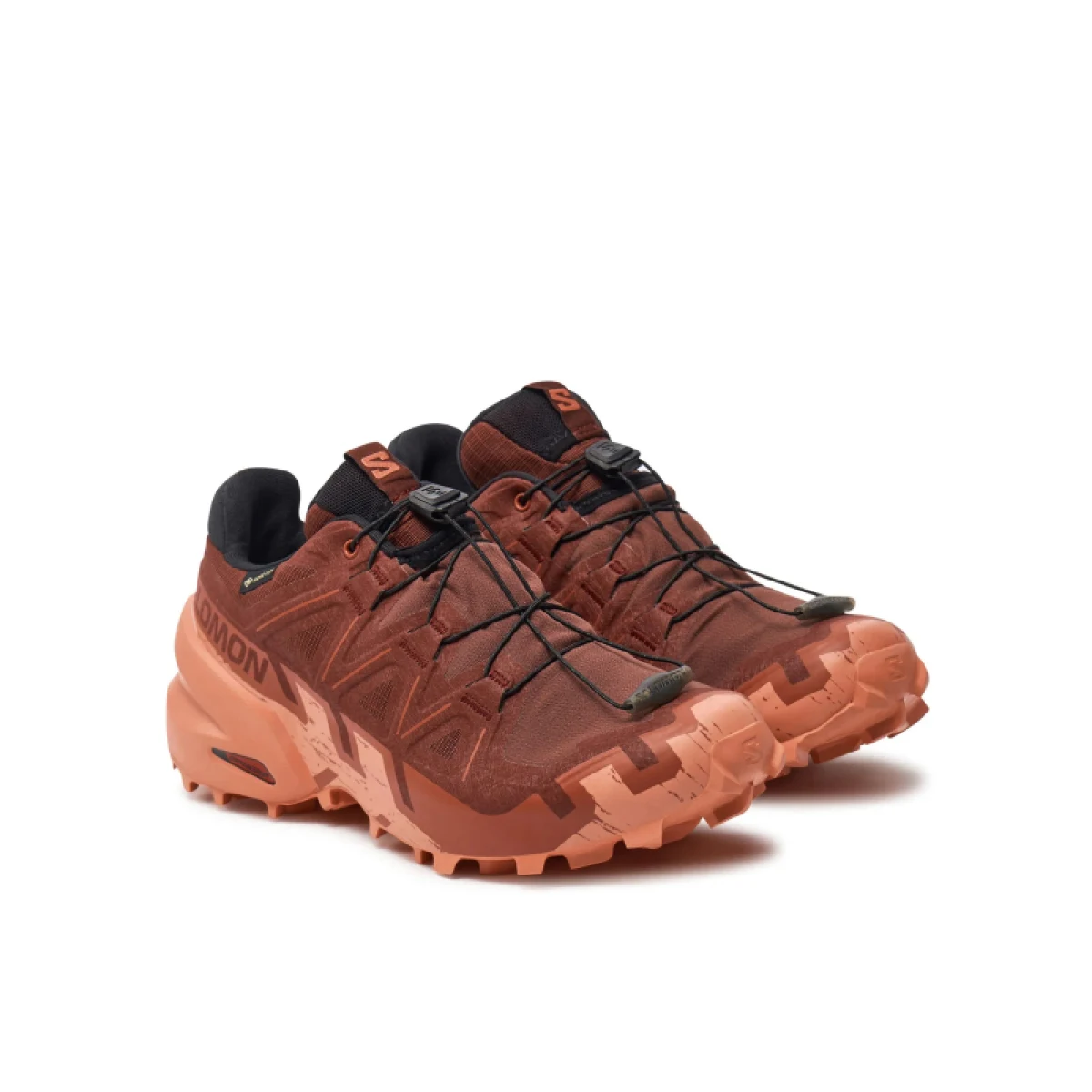 Dámska bežecká trailová obuv SALOMON Speedcross 6 GTX W rum raisin barn red canyon clay · záber 2