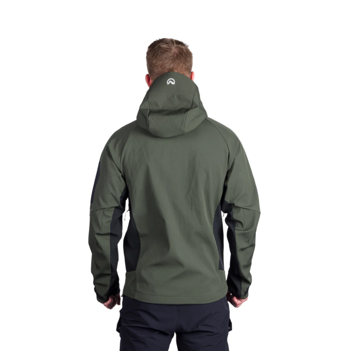 Pánska turistická softshellová bunda NORTHFINDER BRIO-550blackdarkgreen · záber 3