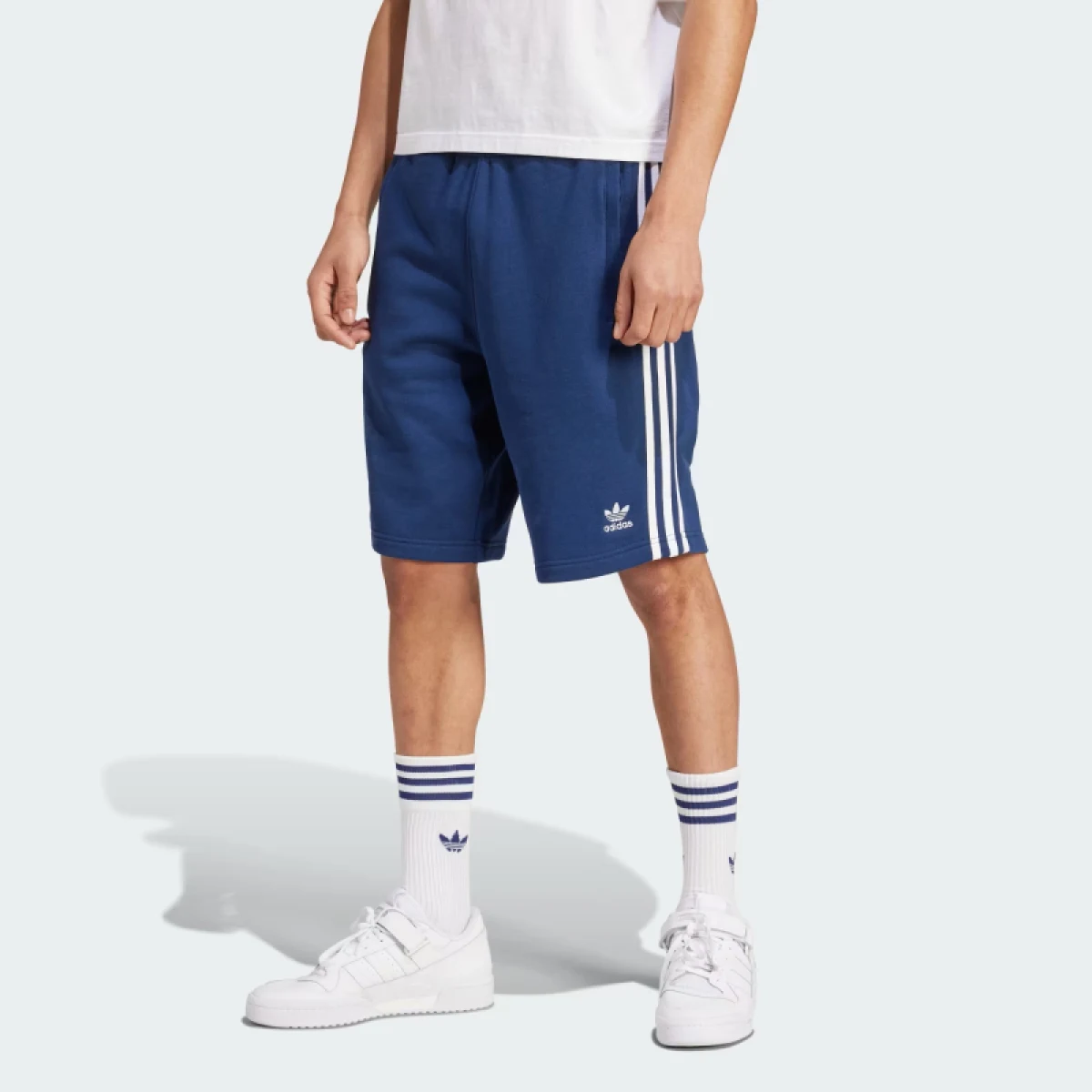 Pánske teplákové kraťasy ADIDAS ORIGINALS 3-STRIPE SHORT-NINDIG · záber 2