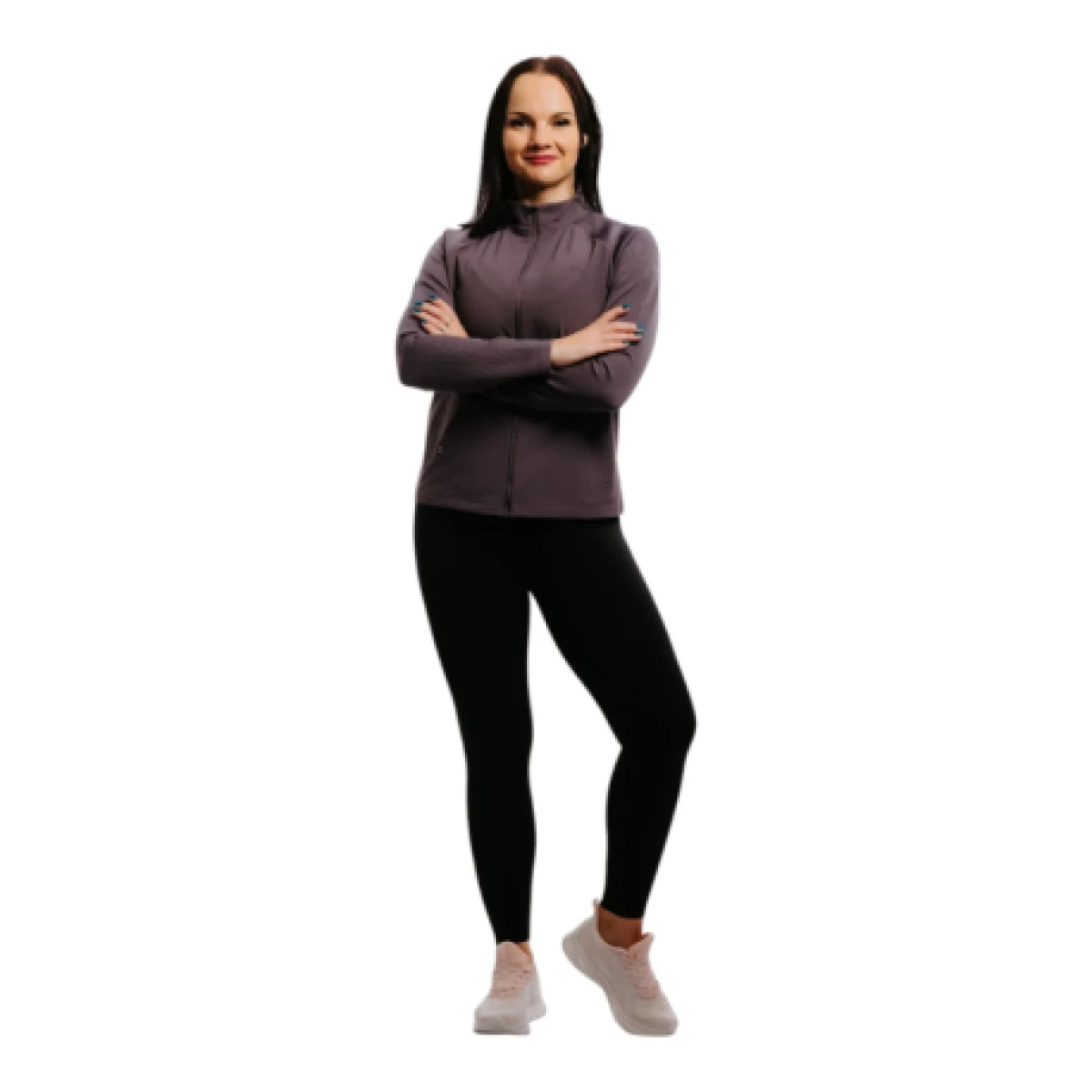 Dámska bežecká bunda ANTA Knit Track Top-862215702-1-22_Q1-Dark purple-grey · záber 1