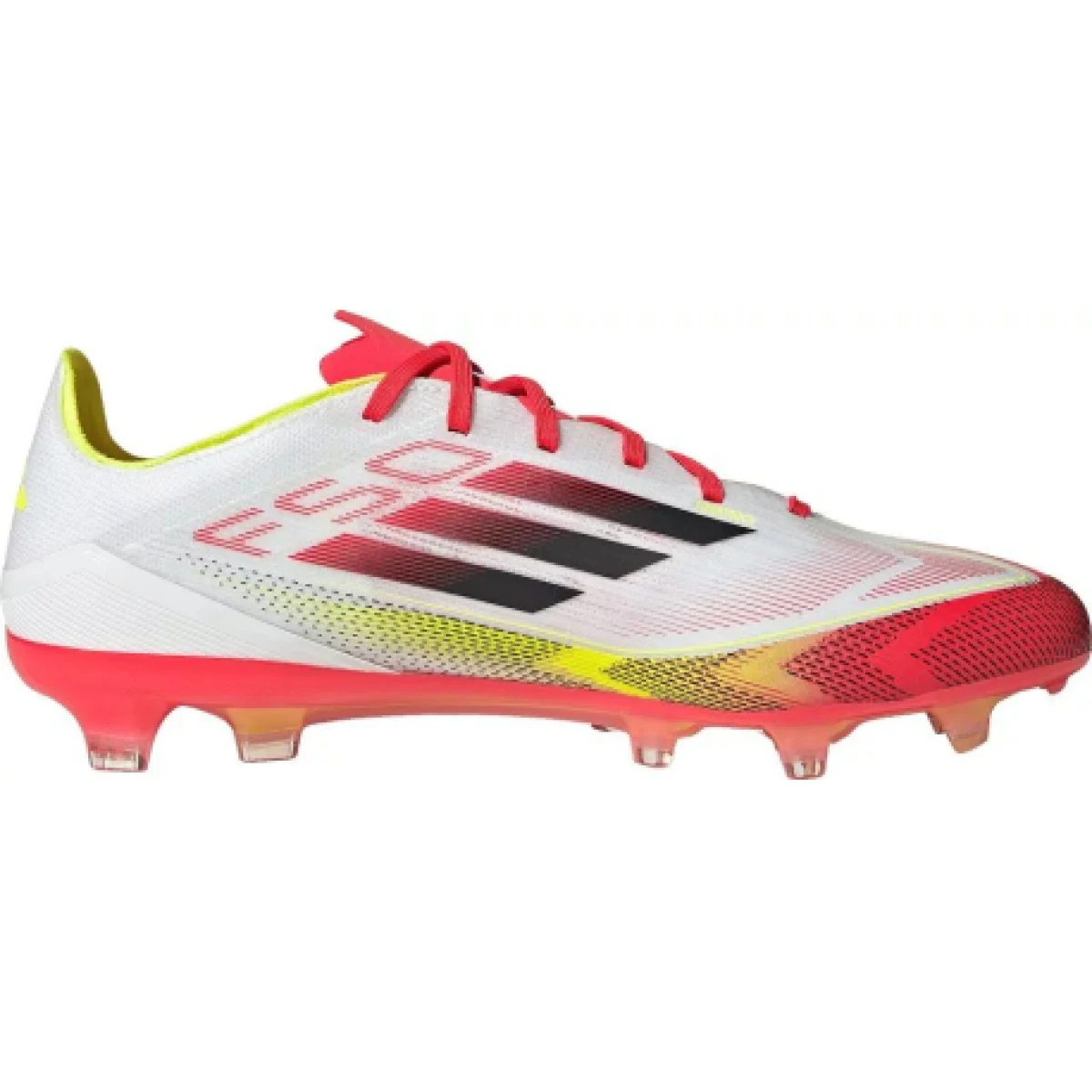 Pánske futbalové kopačky outdoorové ADIDAS F50 Pro M FG cloud white core black solar yellow · záber 1