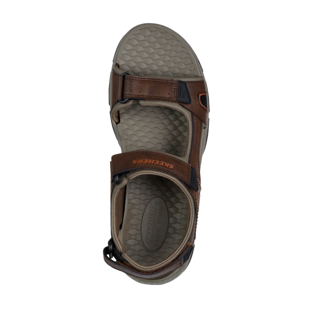 Pánske sandále SKECHERS Relaxed Fit Tresmen Hirano M brown · záber 4
