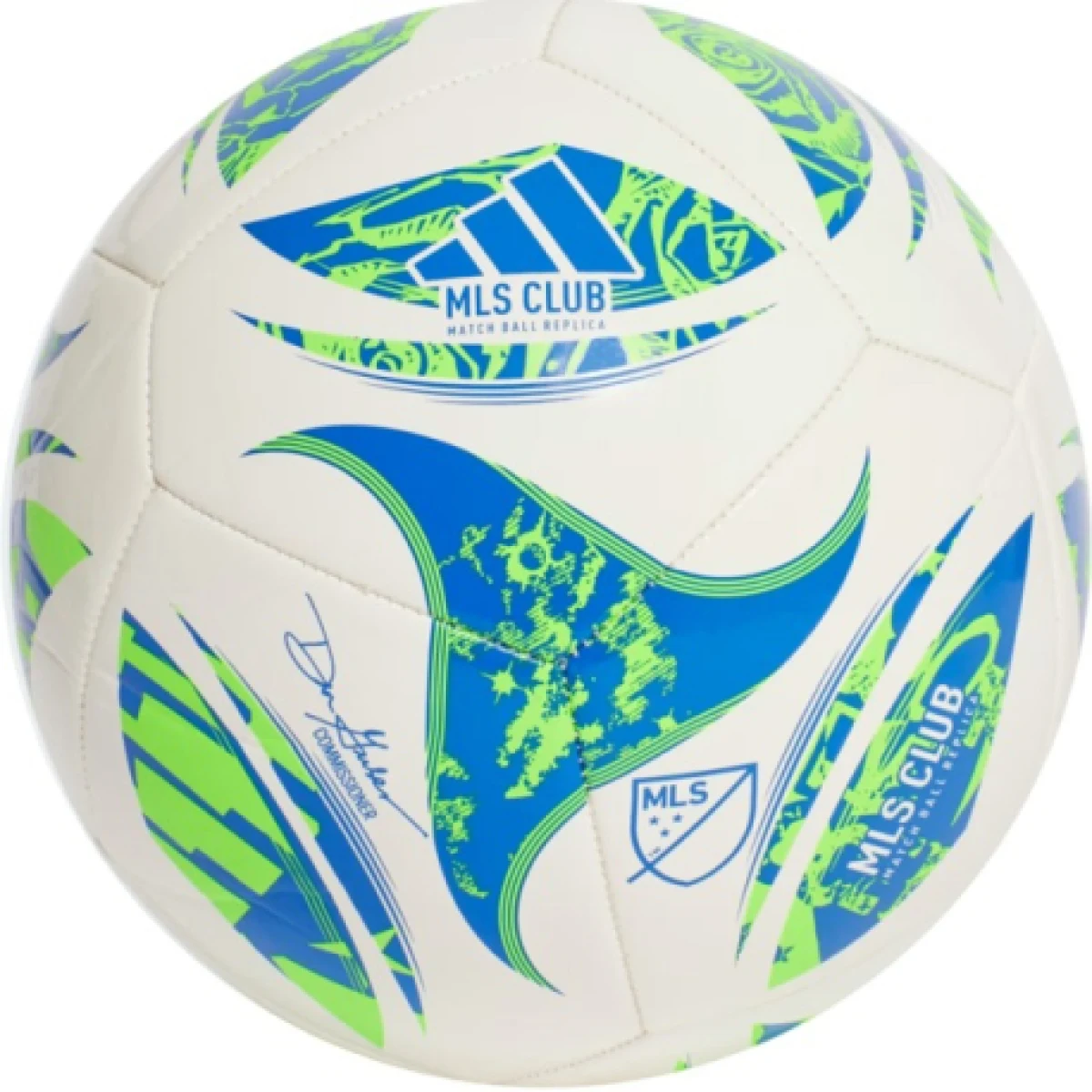 Futbalová lopta ADIDAS MLS CLB WHITE GREEN GLOBLU · záber 1