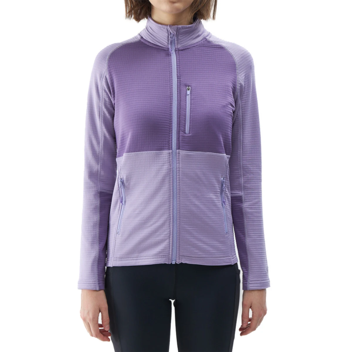 Dámska turistická mikina so zipsom 4F SWEATSHIRT FNK-4FWSS24TFSWF316-52S-LIGHT VIOLET · záber 2