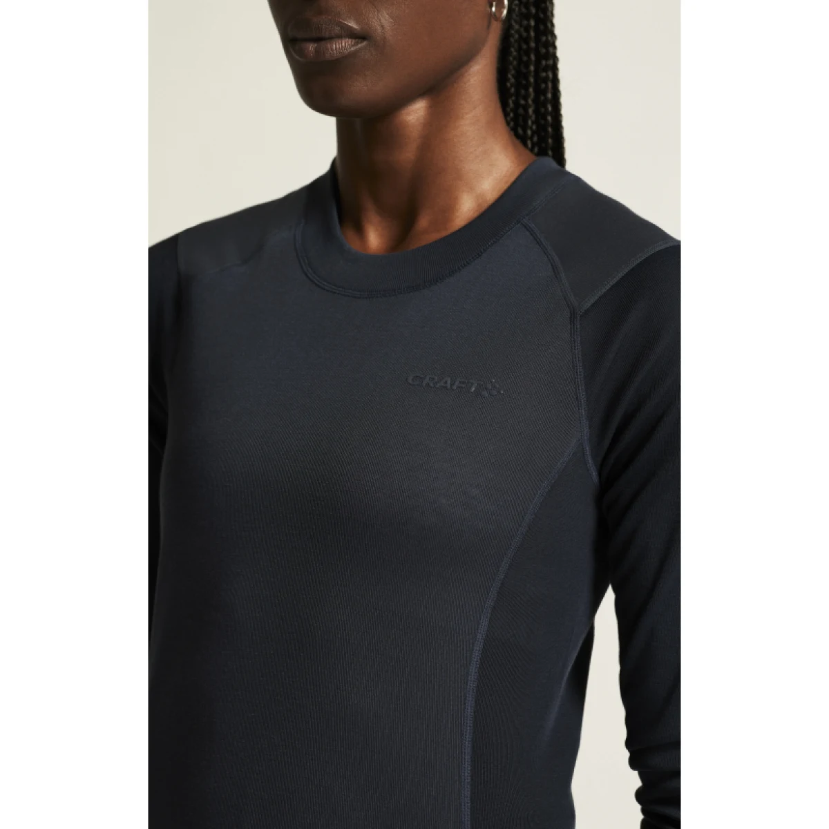 Dámske termoprádlo vrchný a spodný diel CRAFT CORE WARM BASELAYER SET W-375395-Blues DK Navy · záber 4