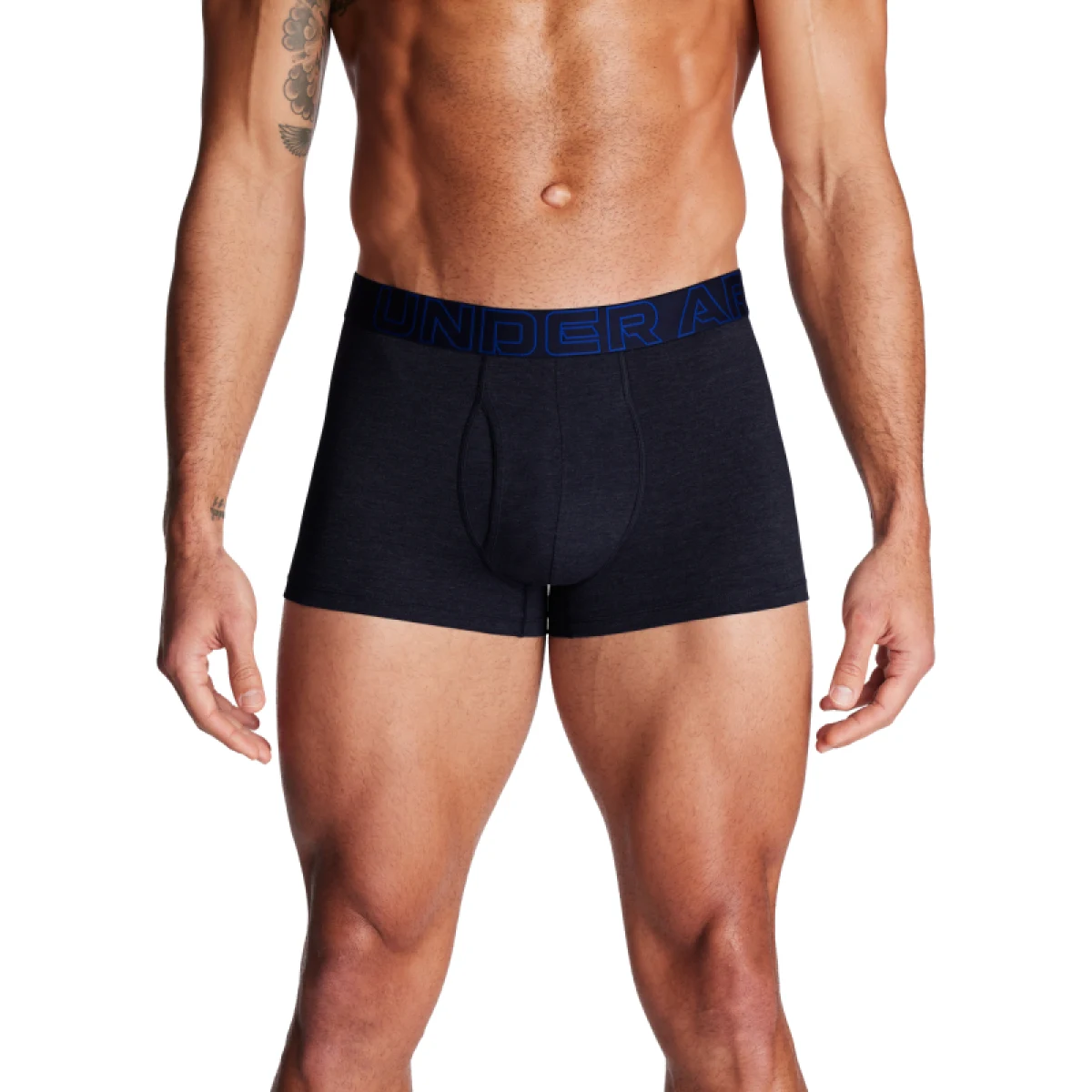Pánske boxerky UNDER ARMOUR 3 PACK-UA PERFORMANCE COTTON SOLID 3in-BLU · záber 2