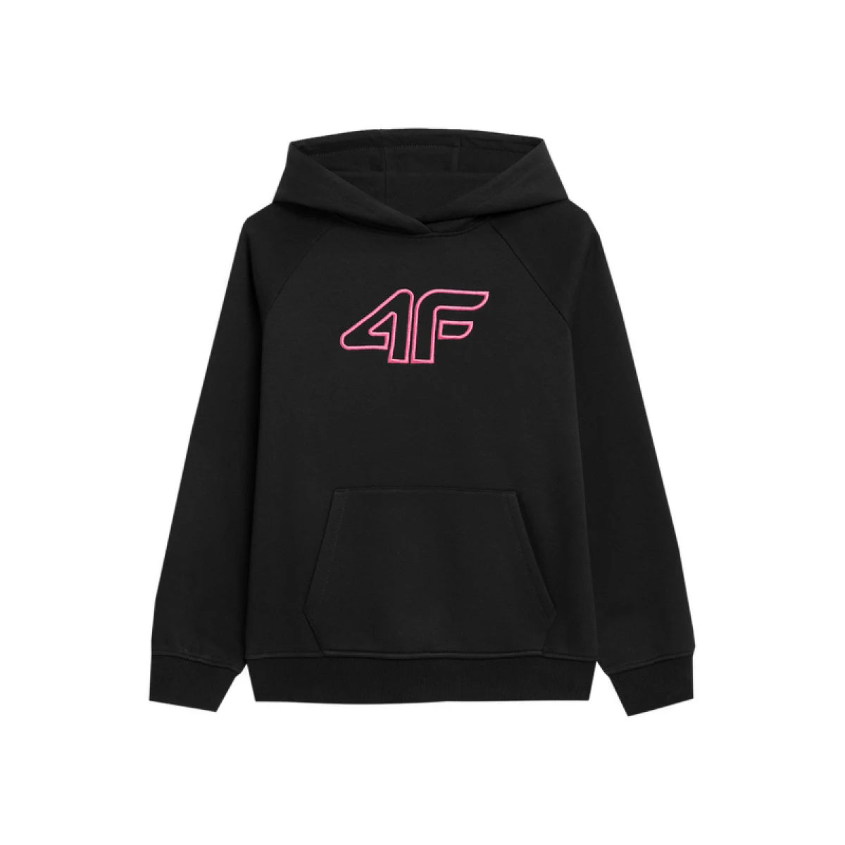 Dievčenská mikina s kapucňou 4F JUNIOR SWEATSHIRT F217-20S-DEEP BLACK · záber 2