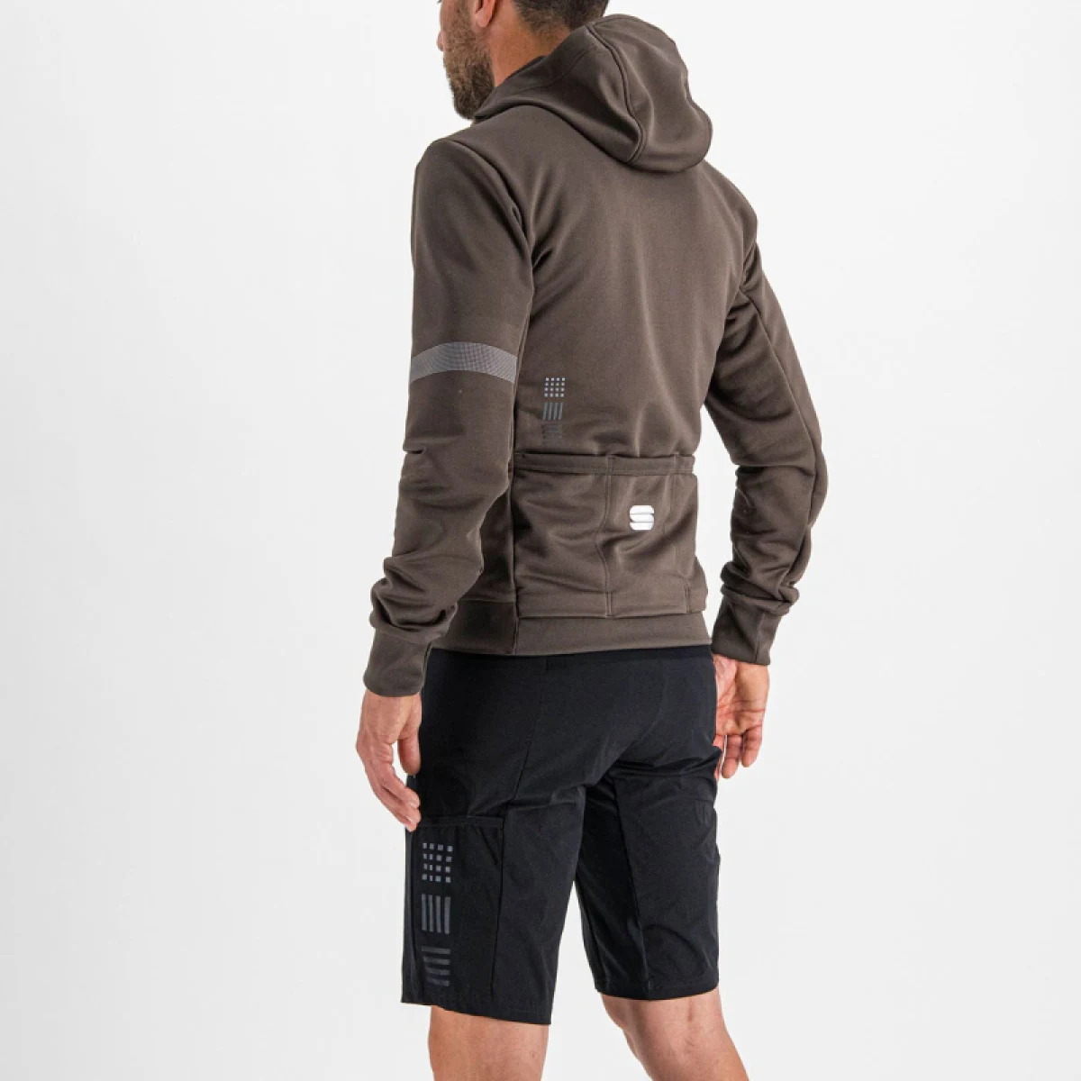 Pánska cyklistická bunda s kapucňou SPORTFUL Giara hoodie, cacao · záber 5