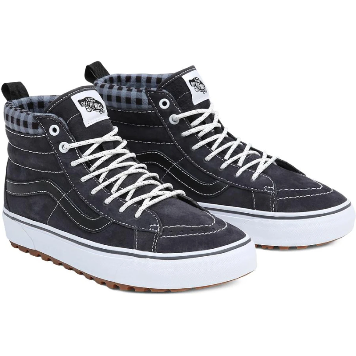 Pánska vychádzková obuv VANS UA SK8-HI MTE-1 plaid grey white · záber 4