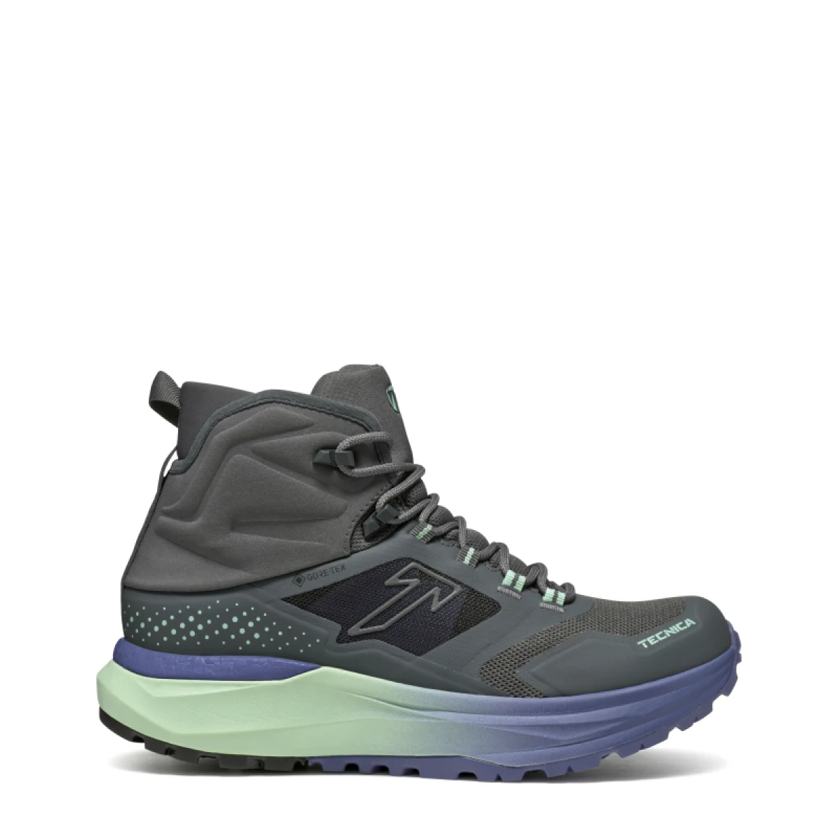 Dámska členková turistická obuv TECNICA Agate S MID GTX, black violet · záber 2