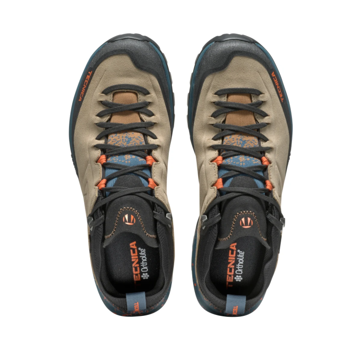 Pánska nízka turistická celokožená obuv TECNICA Forge Hike GTX Ms, sand icon orange · záber 5