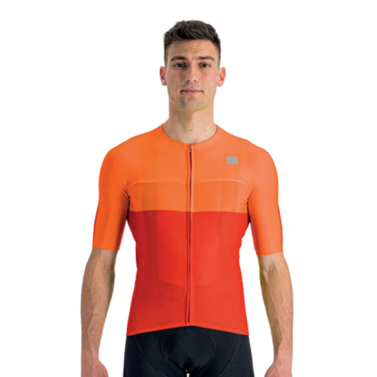 Pánsky cyklistický dres s krátkym rukávom SPORTFUL Light pro jersey, chili red carrot · záber 1