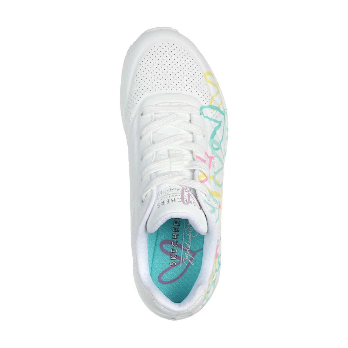 Dámska rekreačná obuv SKECHERS Uno Changed Love W white multi color · záber 4