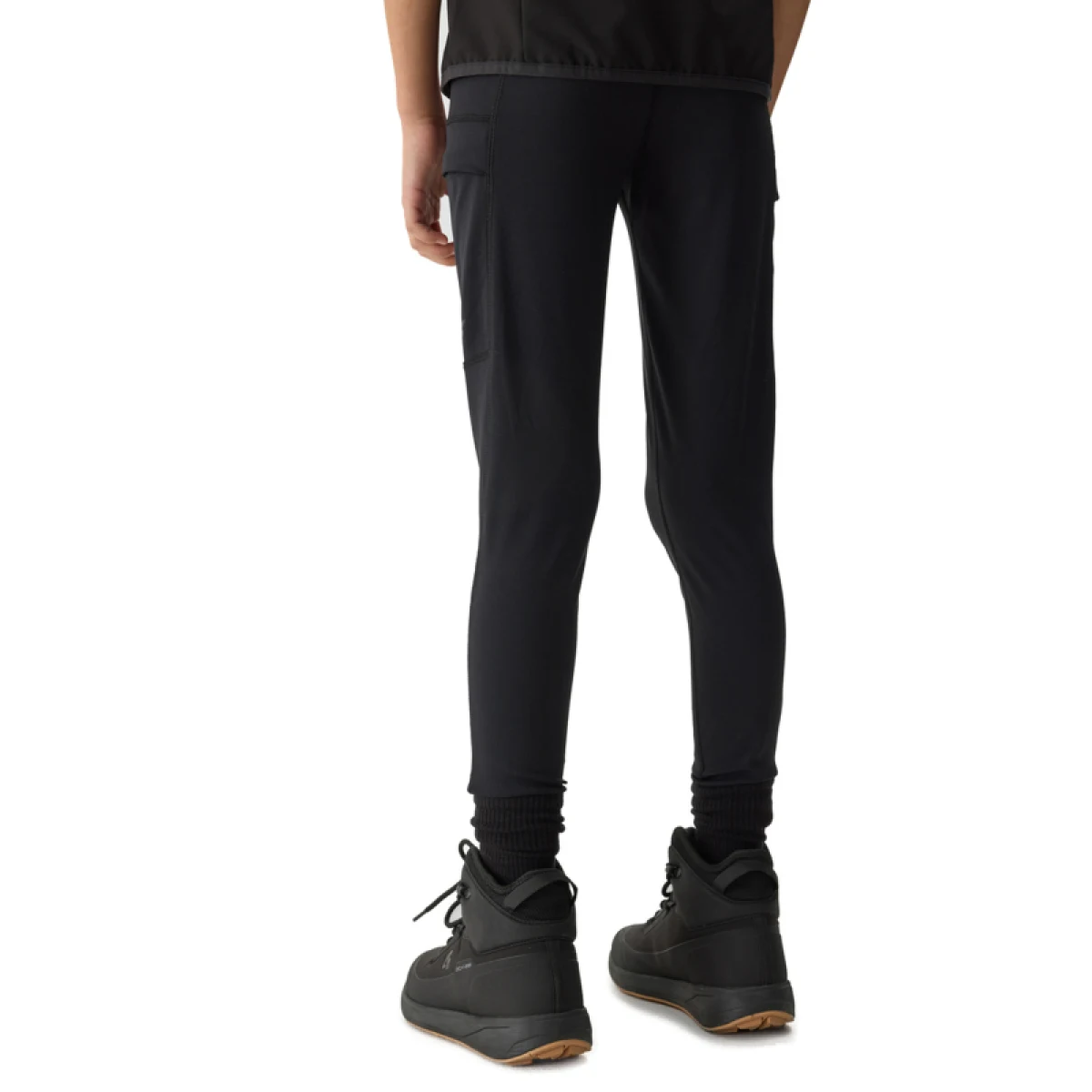 Dievčenské turistické legíny 4F JUNIOR TROUSERS FNK-4FJWSS24TFTRF493-21S-BLACK · záber 3