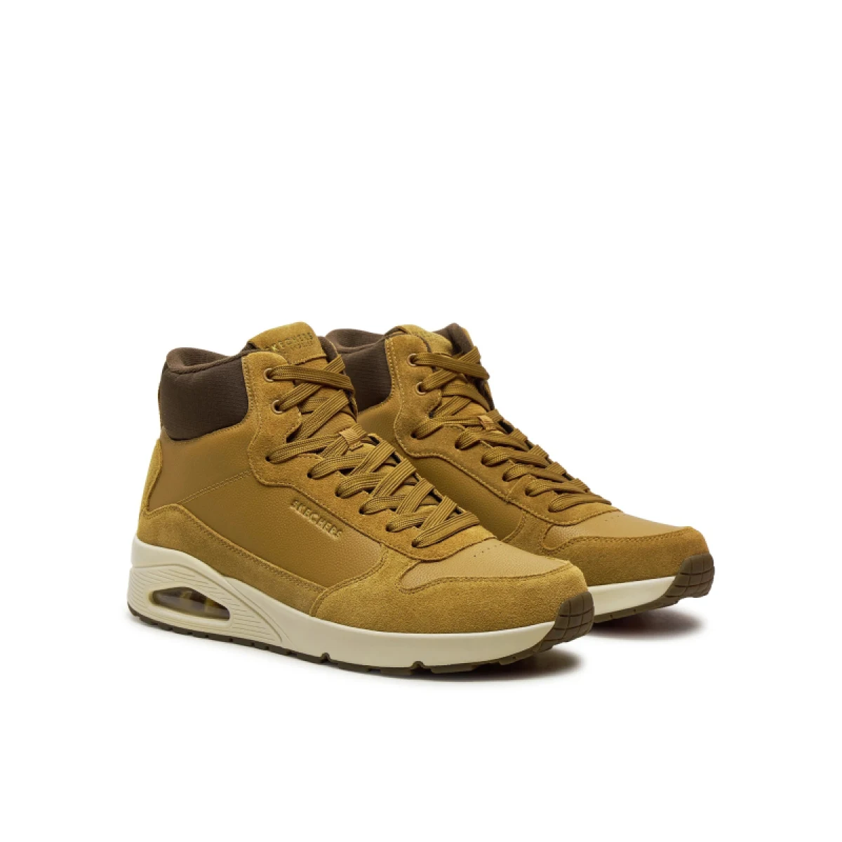 Pánske členkové zimné topánky SKECHERS Uno Mid Sneaker wheat · záber 2