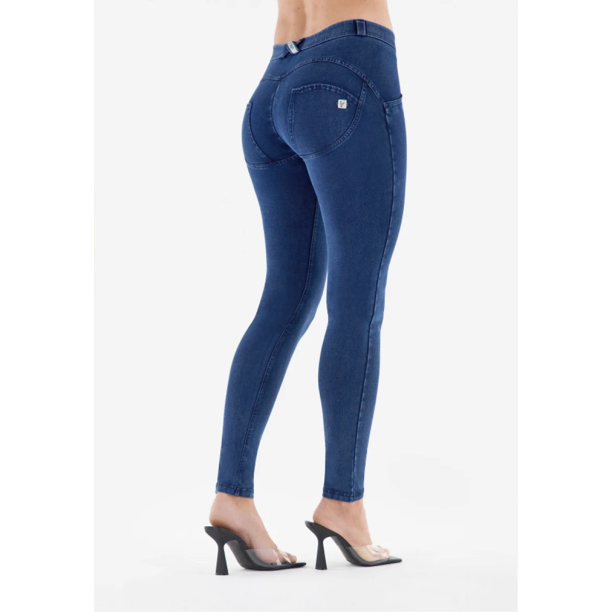 Dámske jeggings nohavice FREDDY WR.UP® skinny push up organic cotton jeggings-Blue · záber 3